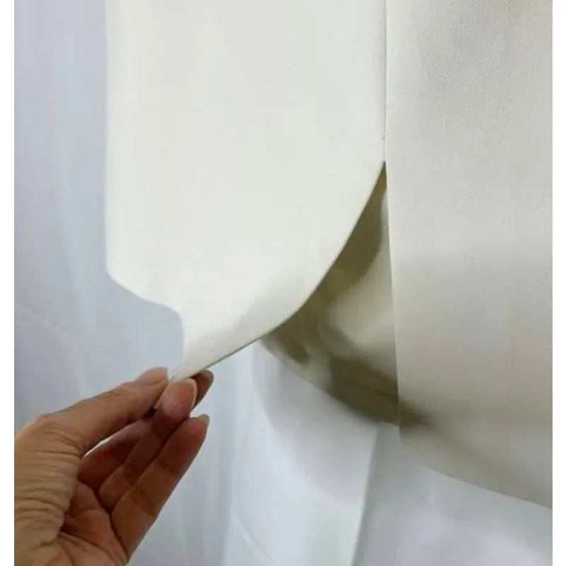 Diane Von Furstenberg DVF Shilah Skirt in Powder (Ivory White) sz. 10 - Image 4