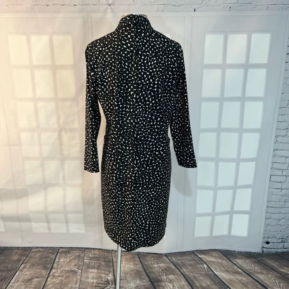 NIC and ZOE Dusk Print Double-Breasted Blazer Dress size xs - Image 7