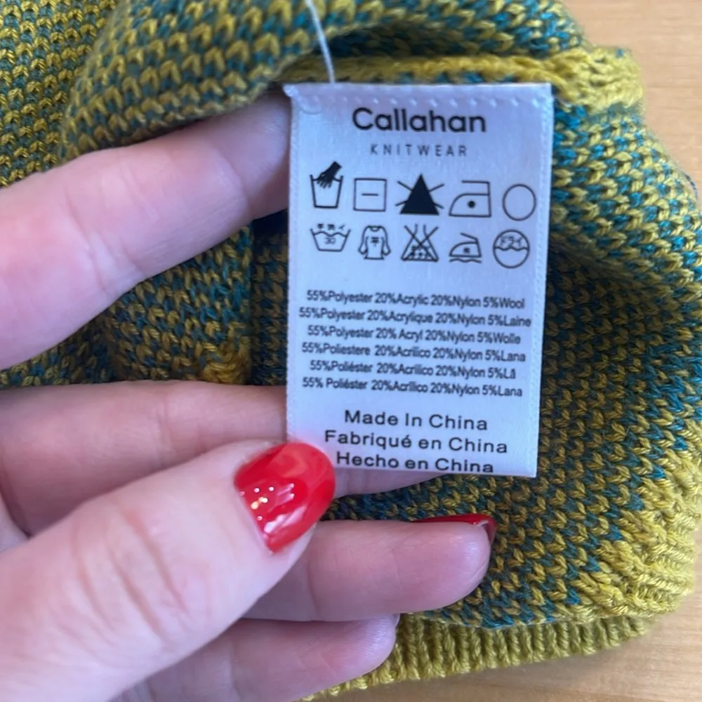 Callahan Knitwear Sweater Crop Top Green Size XS - Image 4