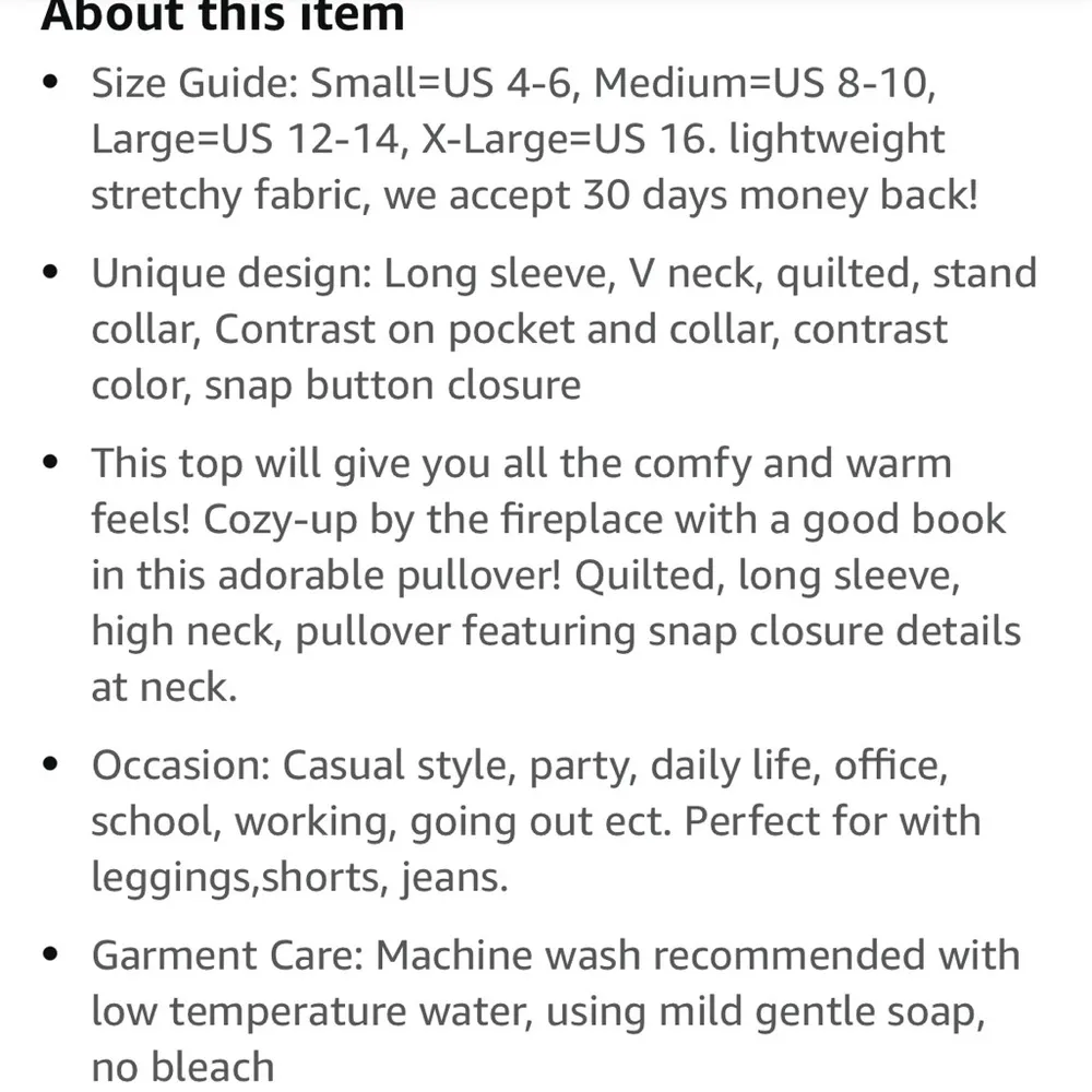 Marokeety Quilted Sweatshirt Pullover - Image 5