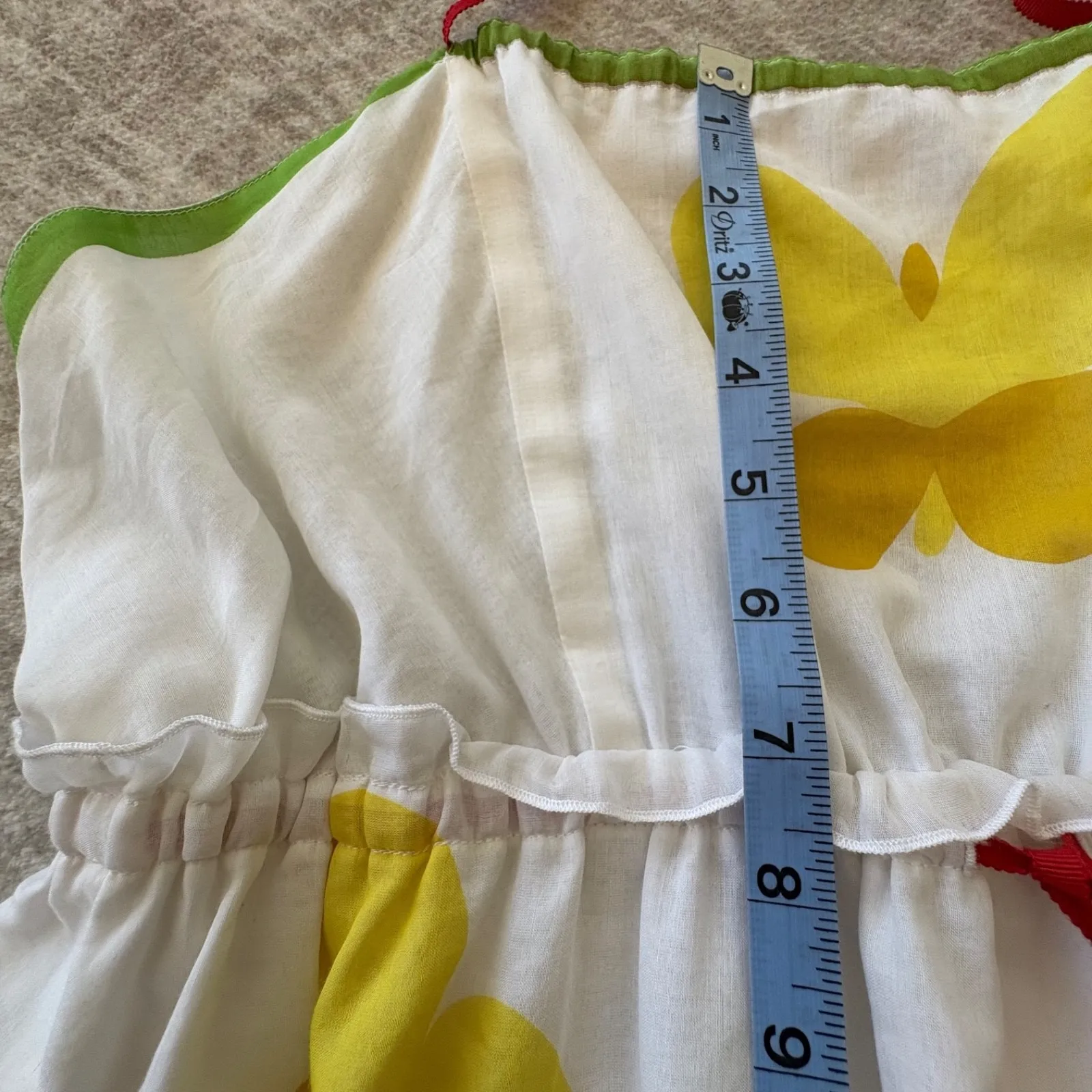 Anthropologie Anna Sui Women's SM Poppies Halter Backless Lined Dainty Silk Blen - Image 9