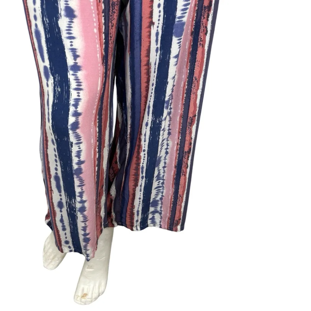 Gypsies & Moondust Pants Size XL boho beach vacation colorful tie dye resortwear - Image 3