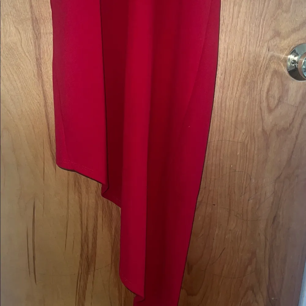 Emerald Sundae Vibrant Red V-Neck Dress - Image 6