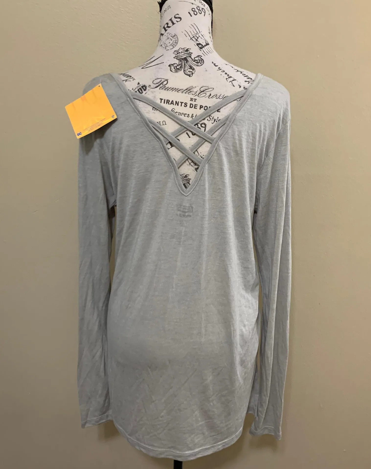 Justice League Gray Long Sleeve Graphic Top - Image 4