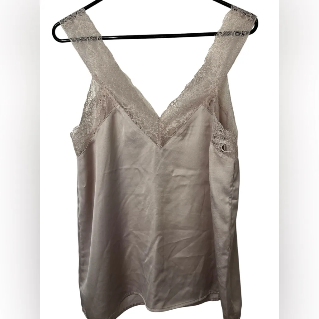 Express Pale Pink Satin Lace Cami Top NWOT - Image 2