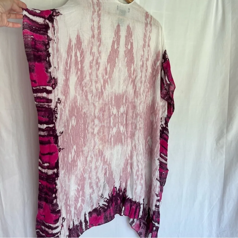 Laundry By Shelli Segel Lightweight open front cover up cardigan Cabaret OS - Image 6