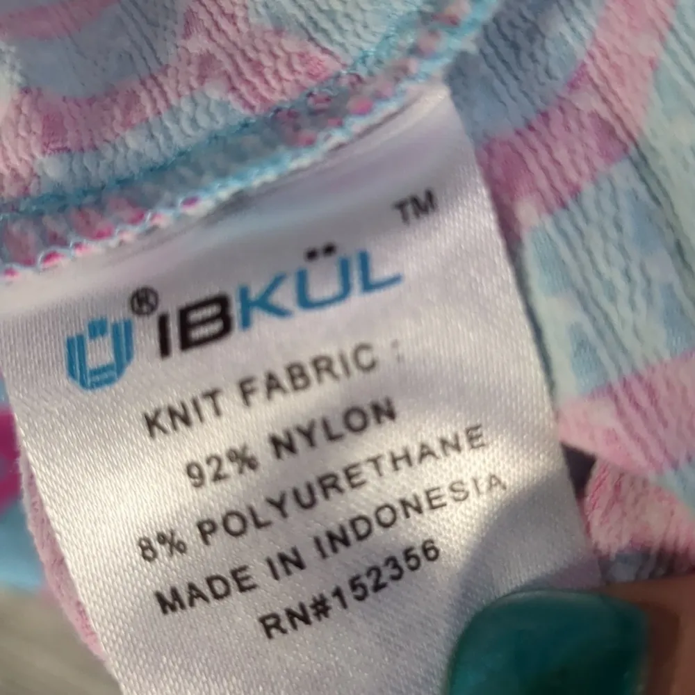 Ibkul golf mock polo top size large Pink - Image 3