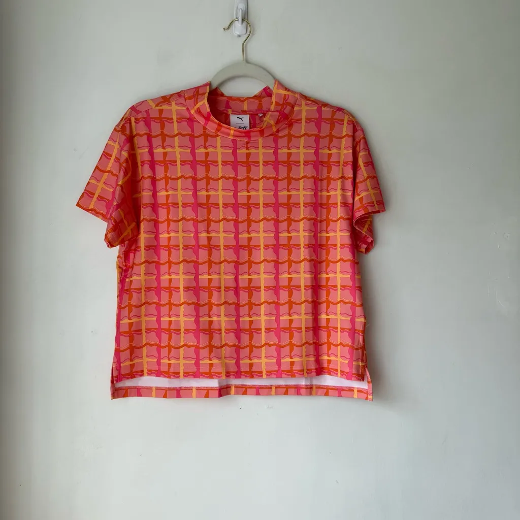 Puma x Dani Dazey Cloudspun Mock Neck Golf Polo S - Image 7