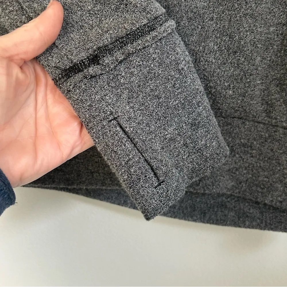 Kenzie Performance Heathered Grey Cowl Neck Oversized Sweater M - Image 3