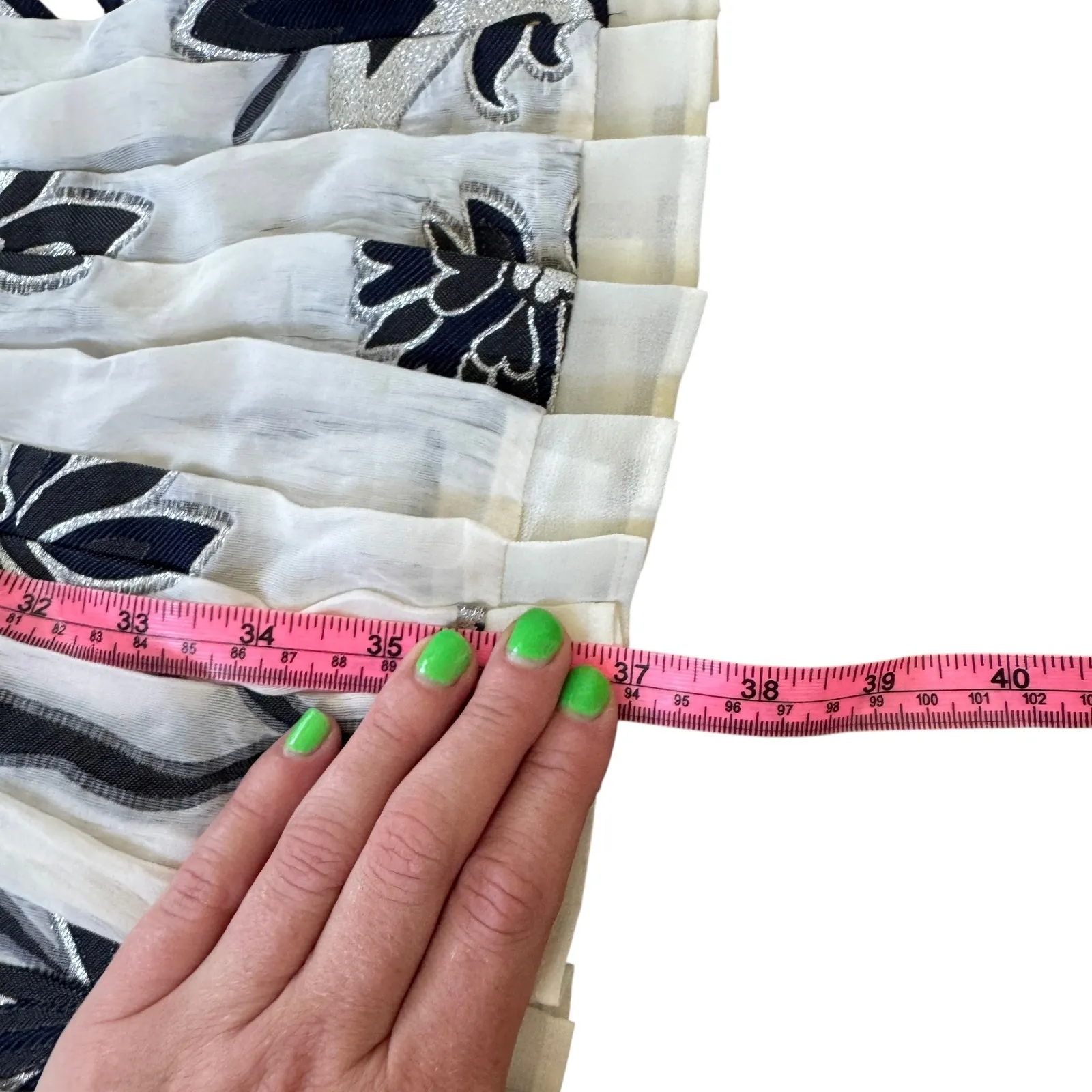 Tory Burch Pleat Frill Dress Black Mountain Floral - Image 11