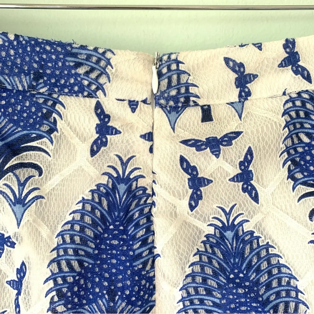 Parisian Collection Blue Fringe Off Shoulder Tassle Short Cropped Set 8-10 - Image 10