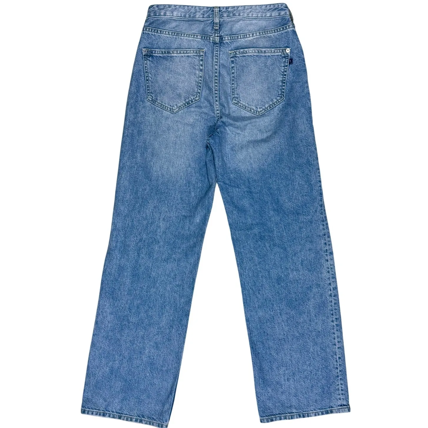 Anthropologie Pilcro Straight Leg Distressed Jeans Ripped Denim Pants Size 26 - Image 2