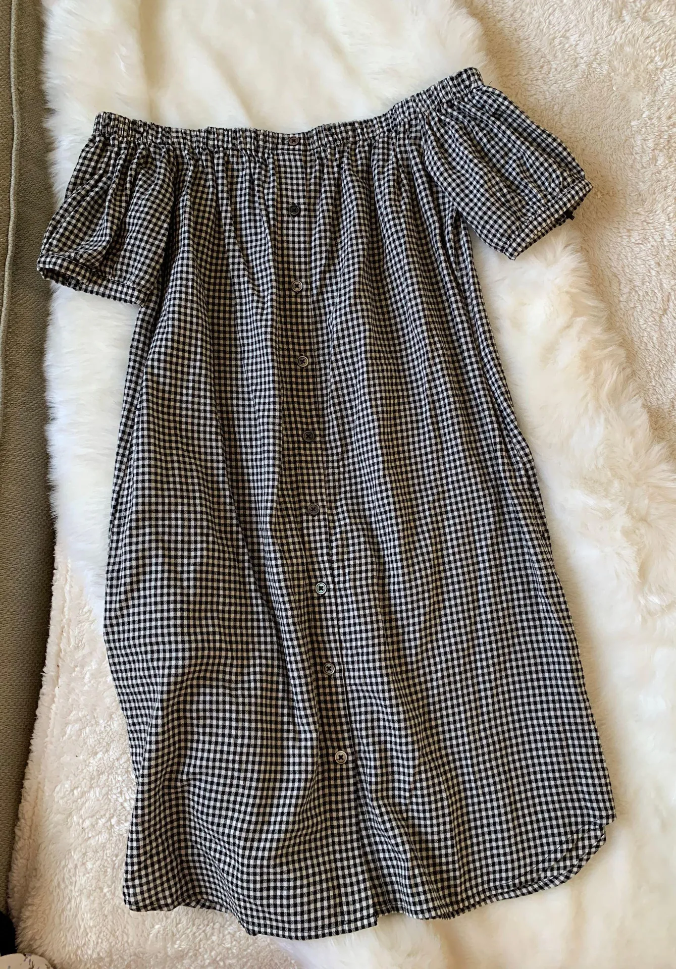 Capulet Sofia Off The Shoulder Gingham Dress - Image 3