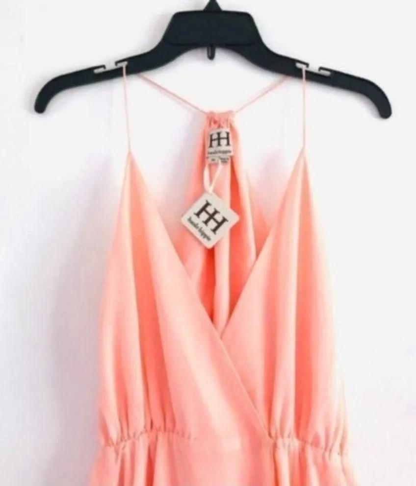 Haute Hippie Dress M NWT Wrap Harmony Magnolia Pink Cocktail Dressy Party Event - Image 4