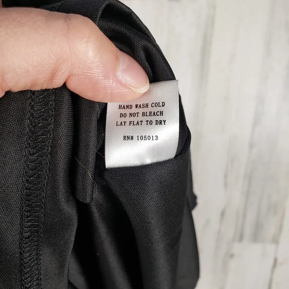 NWT Andree by Unit Black Embroidered Strappy Tassel Dress Women's Size Small - Image 11