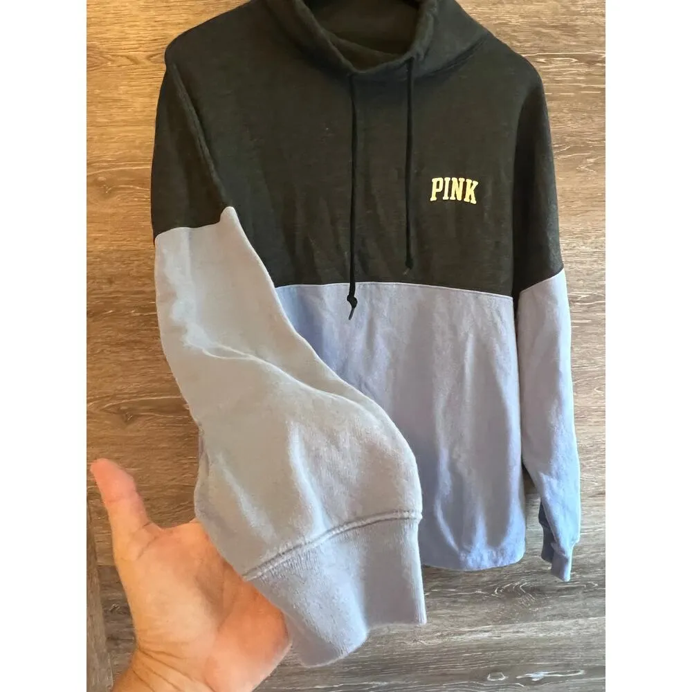 Pink Victoria Secret Pullover high neck sweater Love Pink Gray purple - Image 4