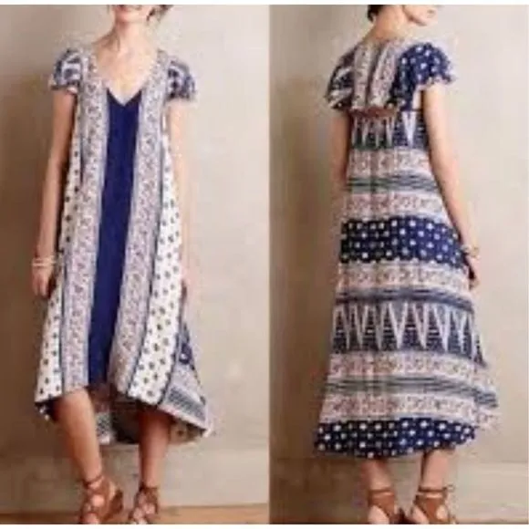 Maeve Anthropologie bohemian cape like sundress size small - Image 2
