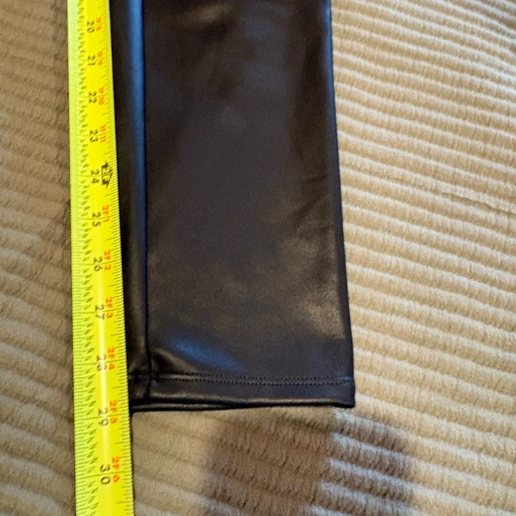 Express High Waisted Faux Leather '90s Skinny Pant women’s size 12 - Image 8