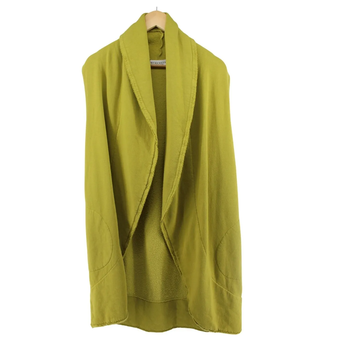 Bryn Walker XL Green Open Front Vest Bamboo Cotton USA Made - Image 2