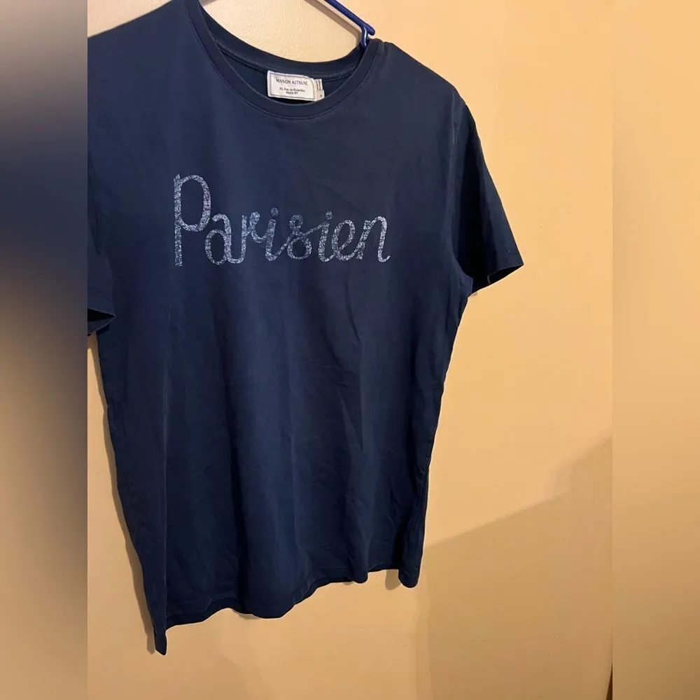 Maison kitsune small top Blue - Image 2