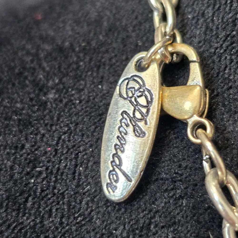 Plunder Womens Silver Tone Metal Knot Pipka Chain Necklace with Lobster Clasp - Image 7