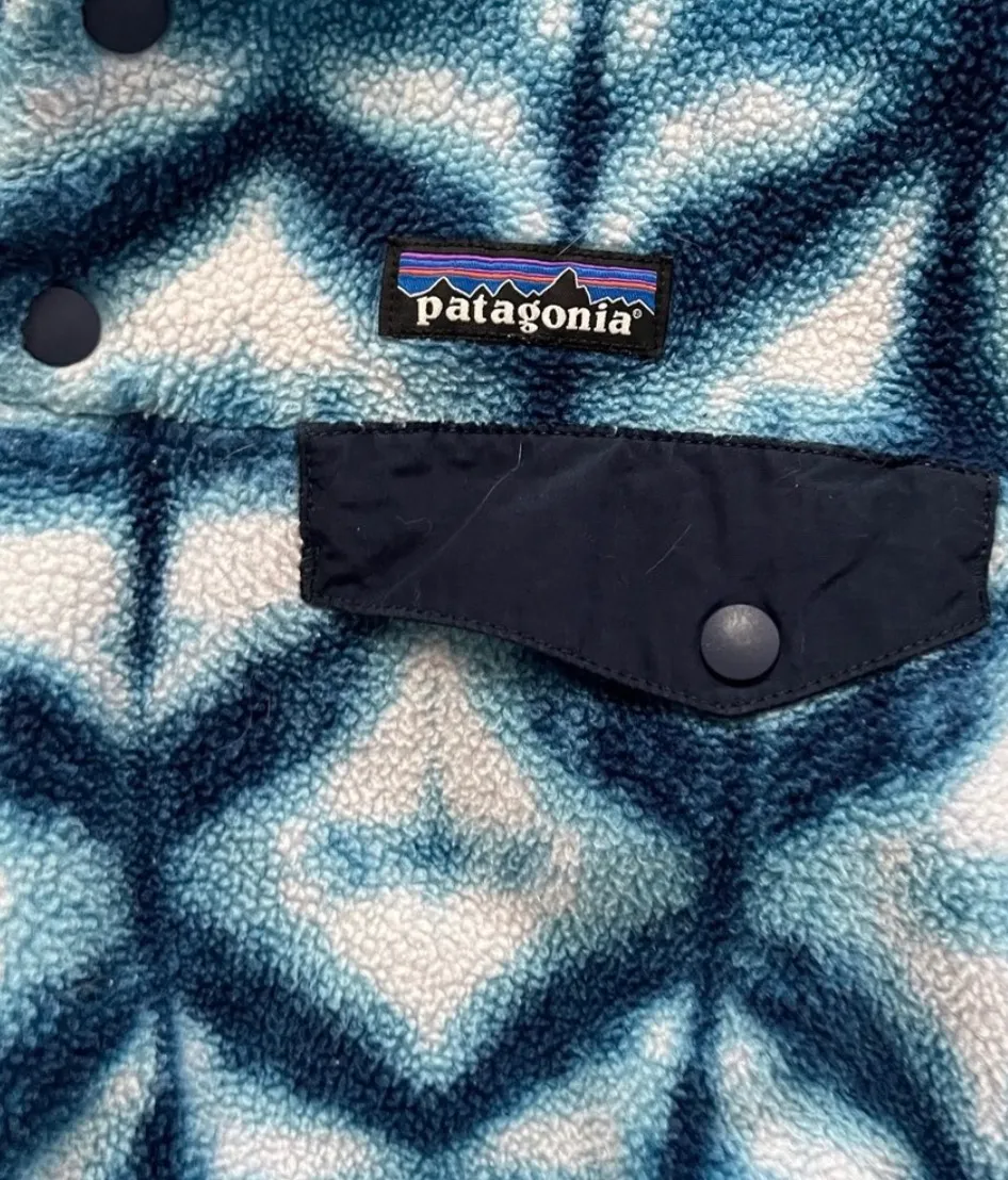 Patagonia Blue Thread Dye Synchilla Pull Over Medium - Image 2