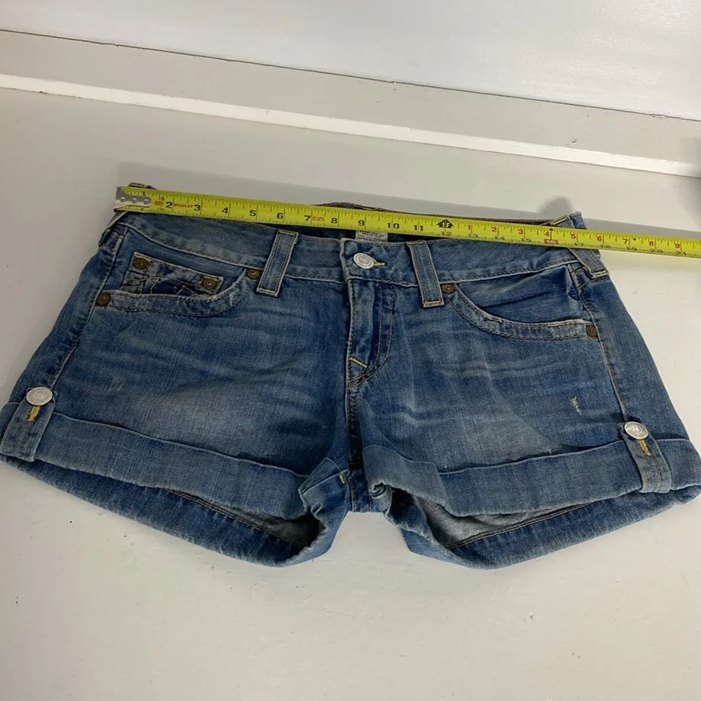 True Religion Denim Blue Women's Shorts Size 32 / 100% Cotton/ Preowned - Image 10
