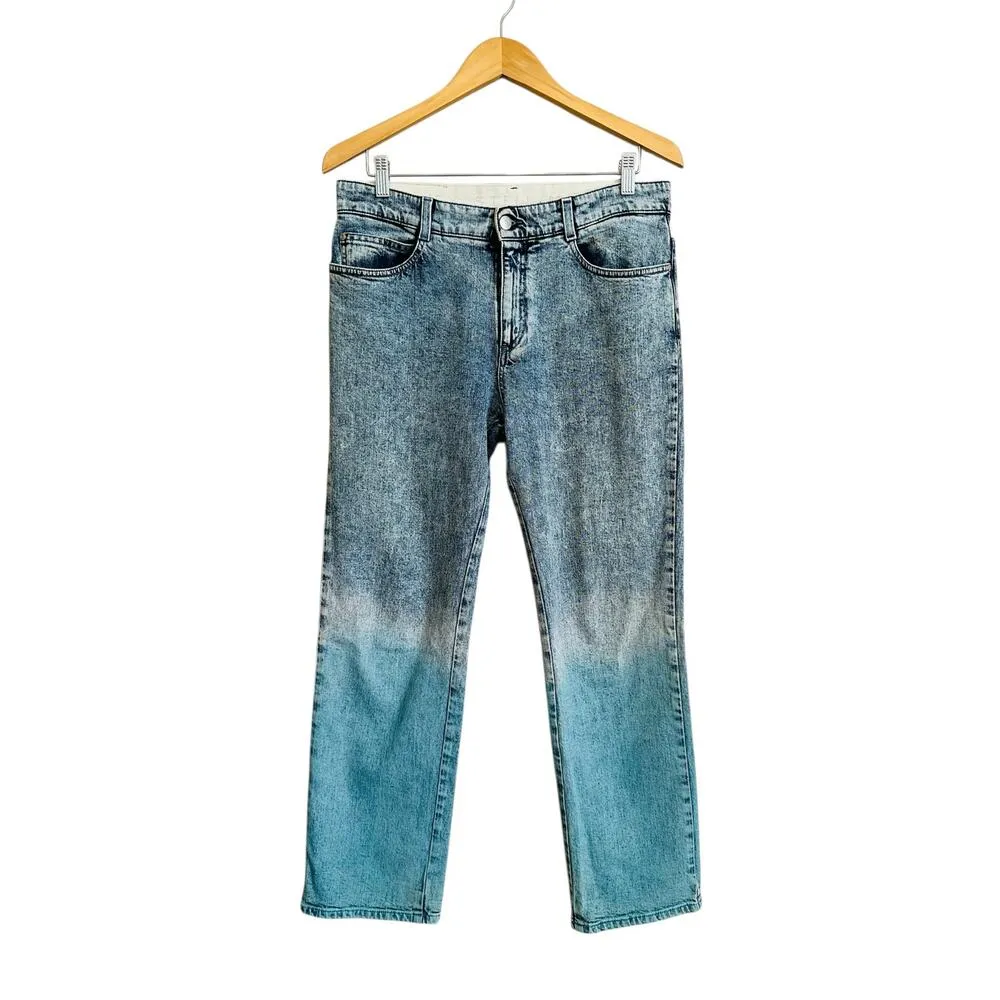 Stella McCartney Degrade Mid Rise Straight Leg Relaxed Multi Color Jeans Size 29 - Image 7