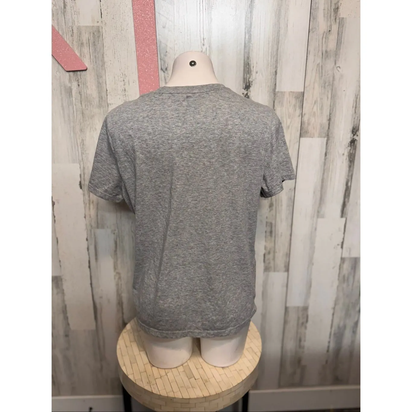 Cool Gray Short Sleeve Crewneck T-Shirt XL | Soft Cotton Blend Casual Tee - Image 4
