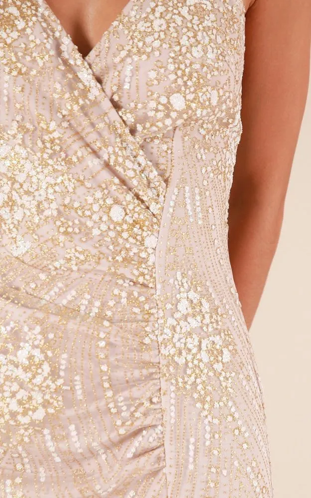 nude dress Tan Size M - Image 5