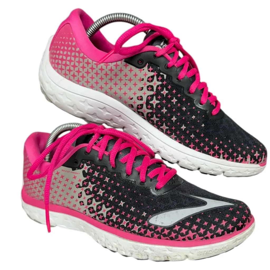 Brooks PureFlow 5 Women’s Running Shoes Black Pink Size 8 GUC Everyday Sneakers - Image 13