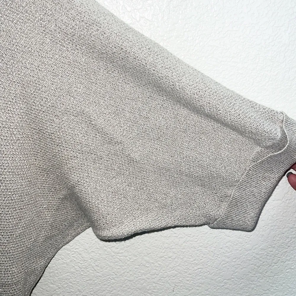 Express Short Sleeve Holiday Champagne Dress - Image 3