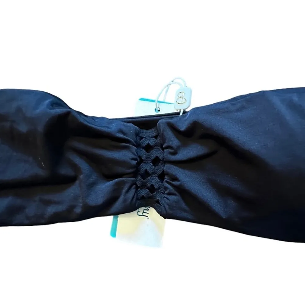 Beach‎ Bunny Hayden Off Shoulder Black Bikini Top nwt - Image 2