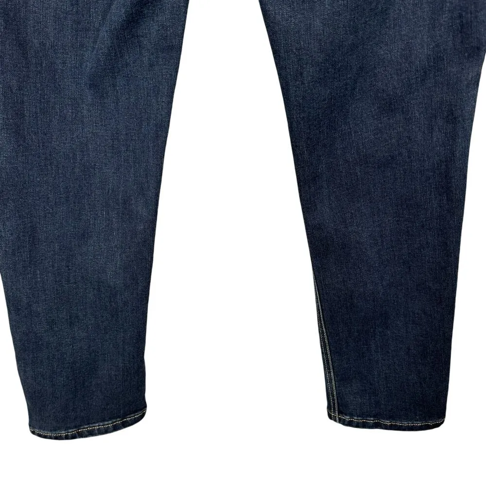 Grace in LA SZ 33 Easy Fit Straight Jeans Embroidered Stretch Mid-Rise Whiskered - Image 7