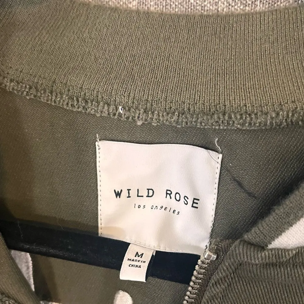 Wild‎ Rose Olive Wild And Free Jacket Size Medium - Image 5