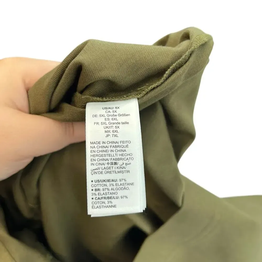 The Drop iam.muse Martini‎ Olive Romper Zip Front Plus Size 5X Green - Image 14