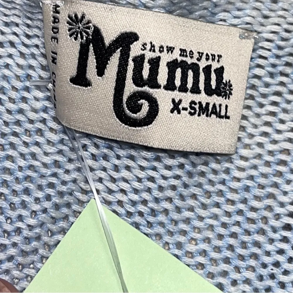 Show Me Your Mumu Blue Polly Parrot Canopy Sweater Size XS - Image 9