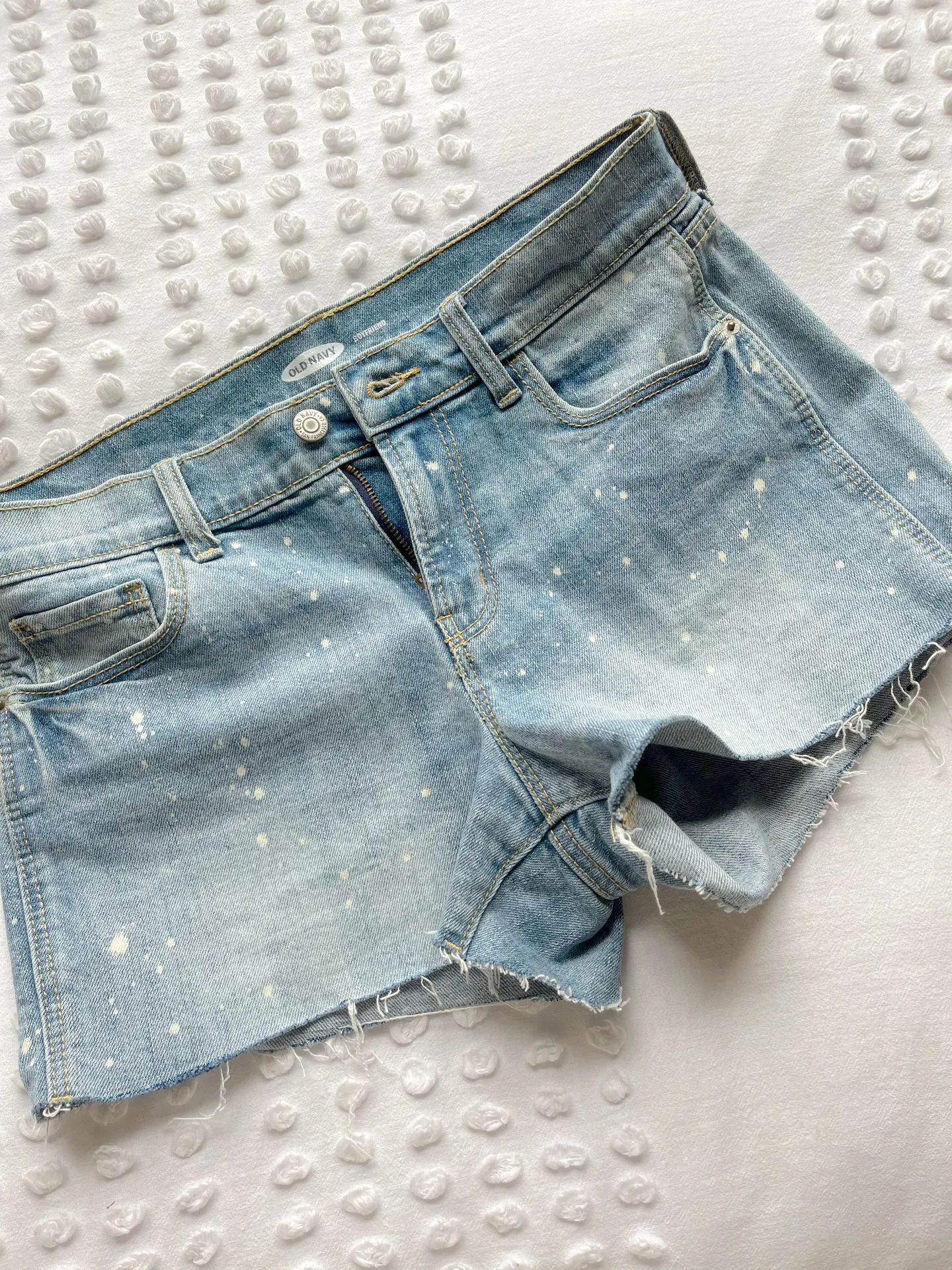 Paint Splatter Jean Shorts - Image 5