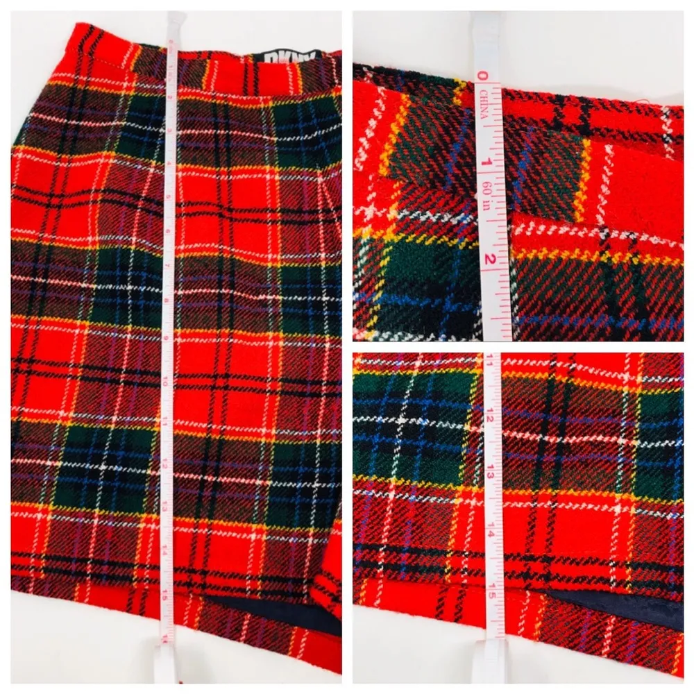 Cool DKNY lined plaid short shorts! - Image 8
