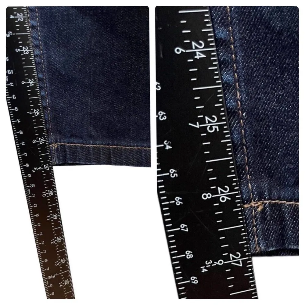 Brooks Brothers Supima Cotton Blend Dark Wash Skinny Jeans Size 10 - Image 5