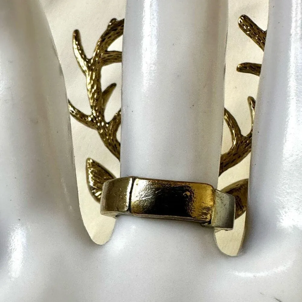 Gold tone reindeer ring - Image 6