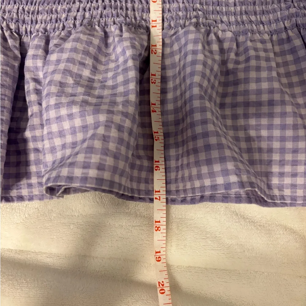 H&M Purple Bubble Mini Skirt with Ruffled Hem - Image 5