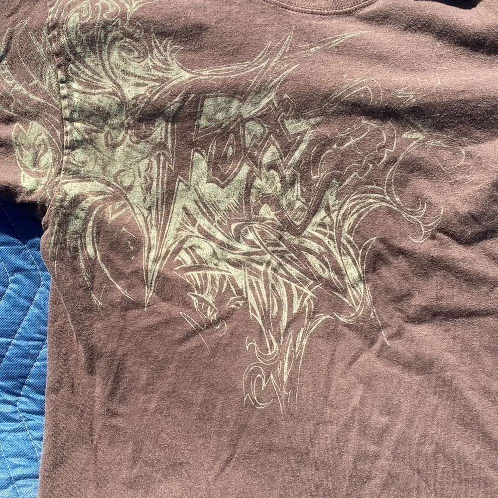 Fox’s racing tee shirt​​​ Brown Size M - Image 2