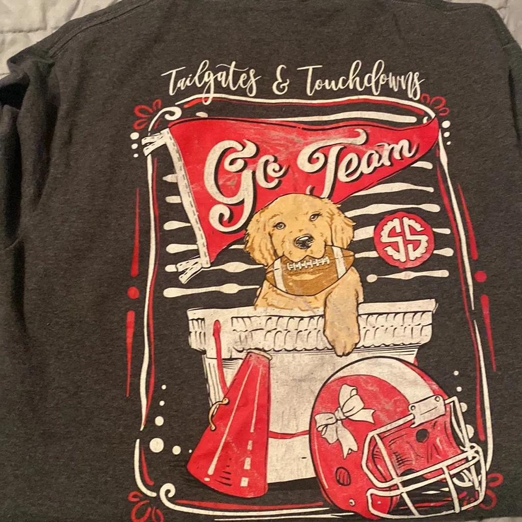 Simply Southern -  tailgates and touchdowns long sleeved tshirt - Image 2