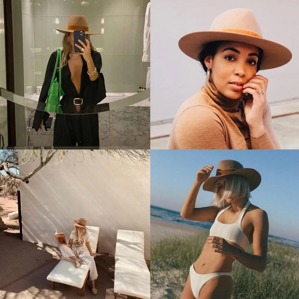 Free People Lack Of Color Benson Tri - Brown Size 57 CM Medium NWOT $149 - Image 11