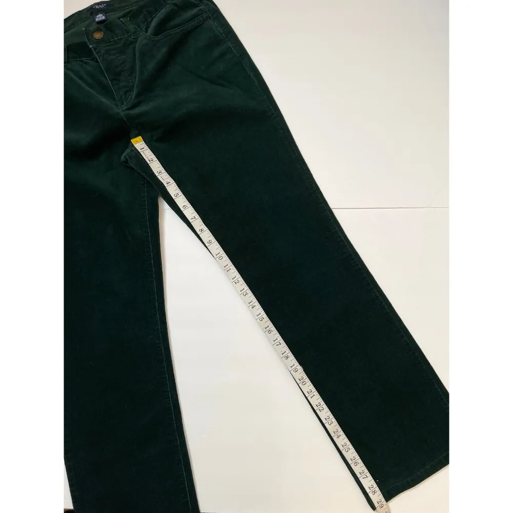 Chaps Emerald Green Corduroy Straight Leg Pants Sz 10 Women - Image 6
