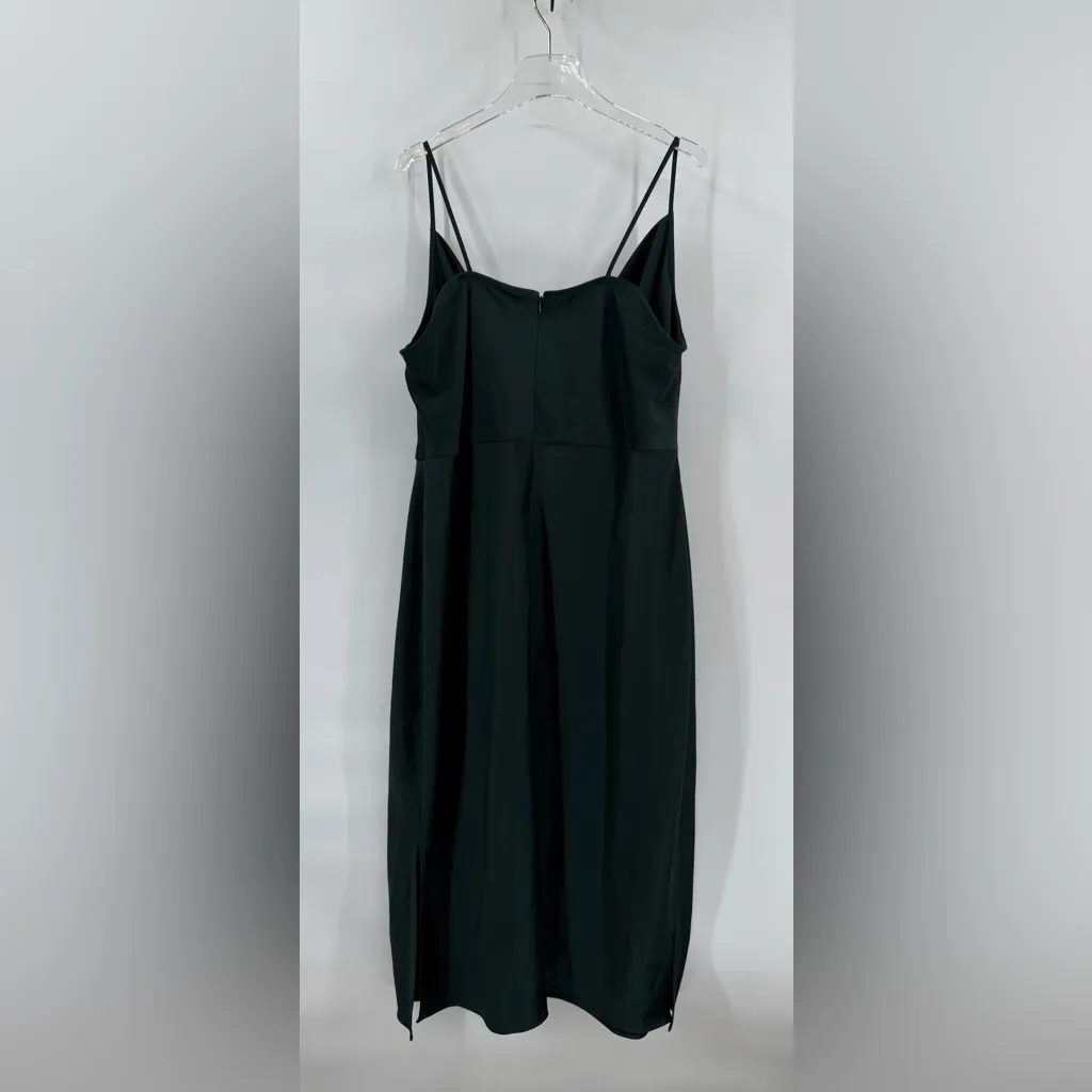 Sachin Babi Cali Satin Cowl‎ Neck Slip Dress Emerald Green Anthropologie 26w - Image 6