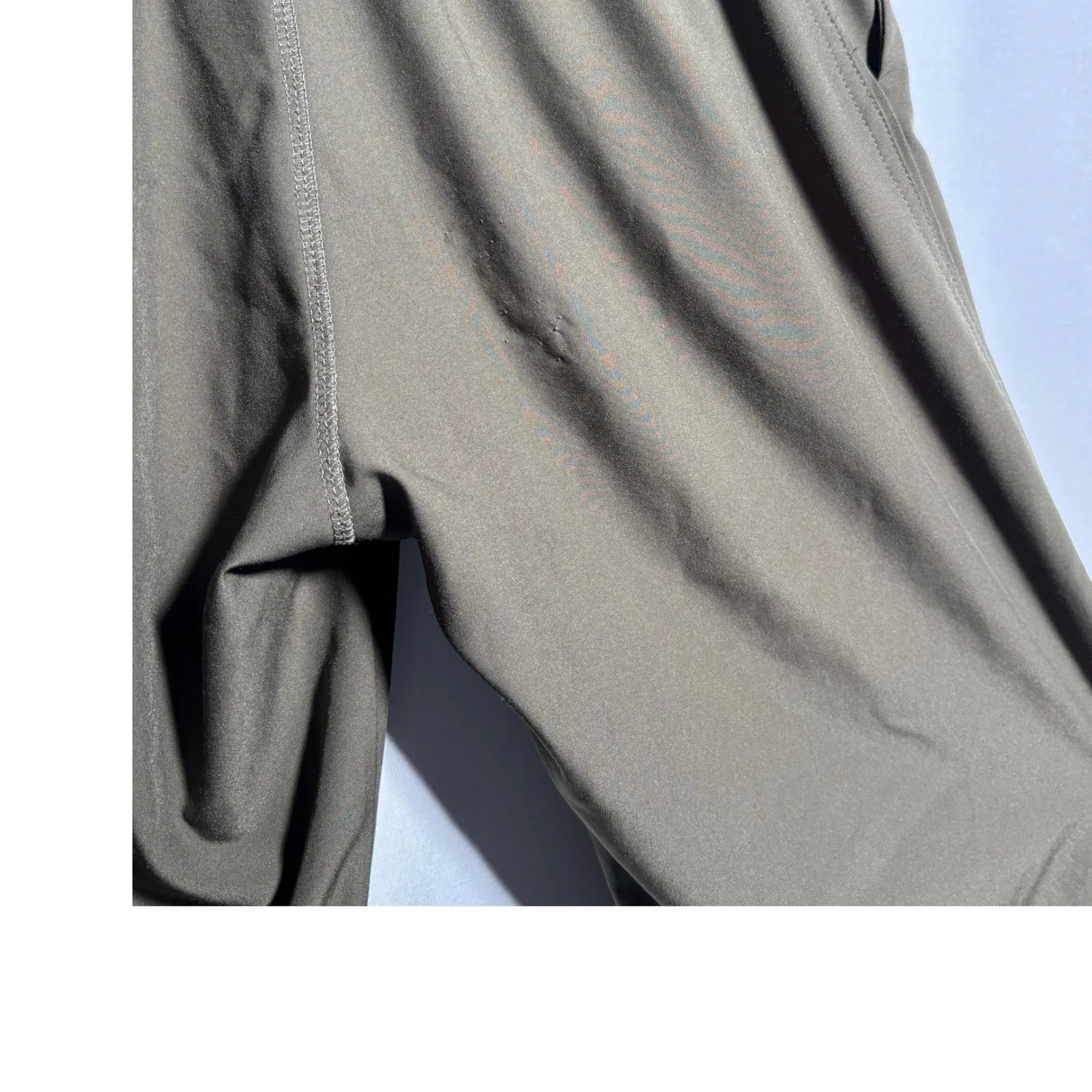 Vuori Womens Weekend Jogger Drawstring Pull On Pants Olive Green S VW422 SEE - Image 3