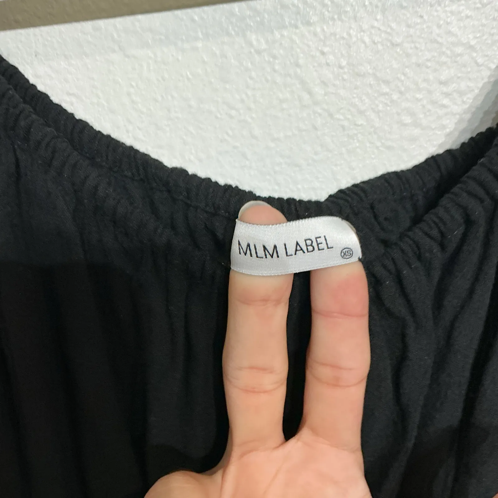 MLM Label Black Dallas Off-the-Shoulder Top Sz XS - Image 5