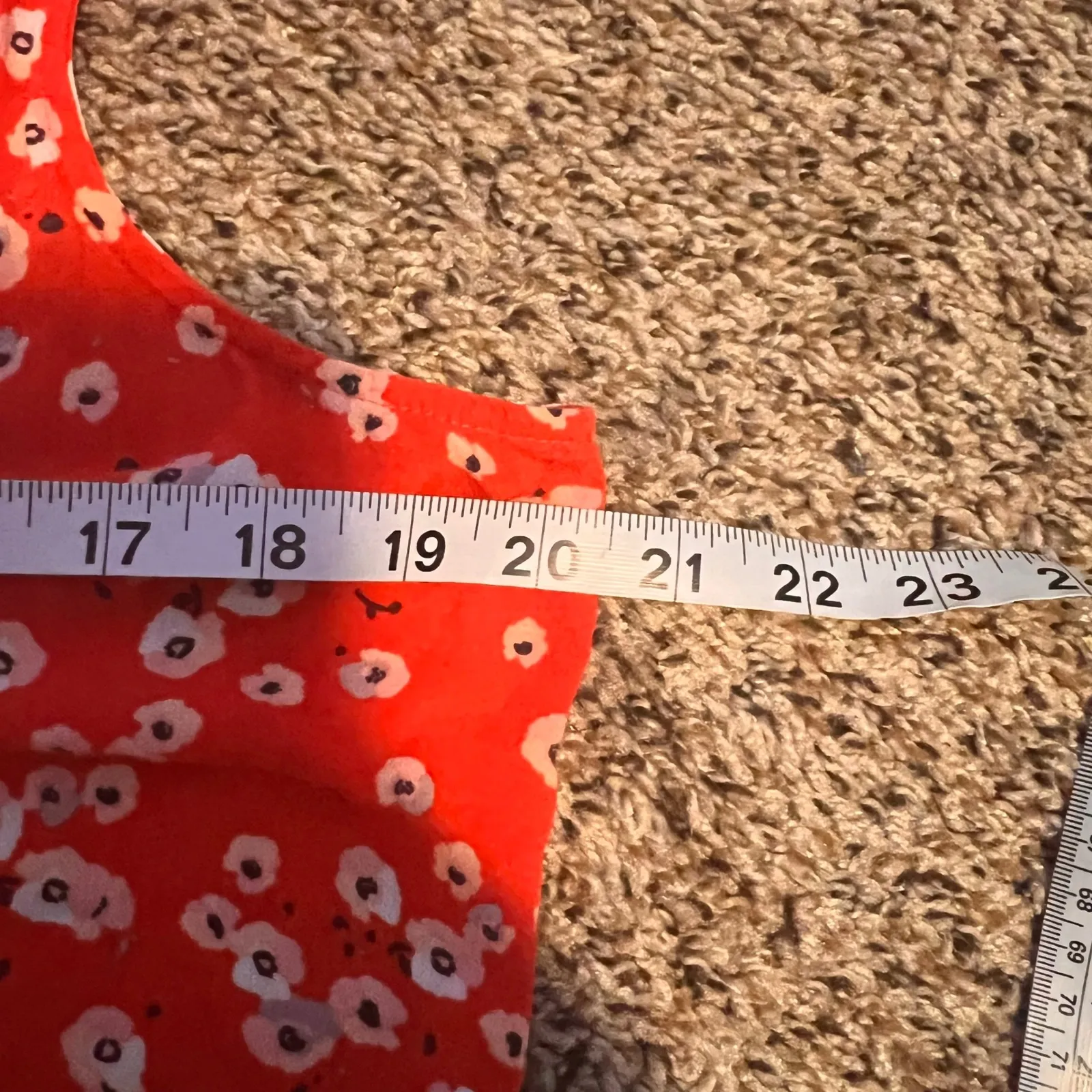 Sanctuary Floral Tank Top Pintuck V-Neck‎ Sleeveless Blouse Size L - Image 3